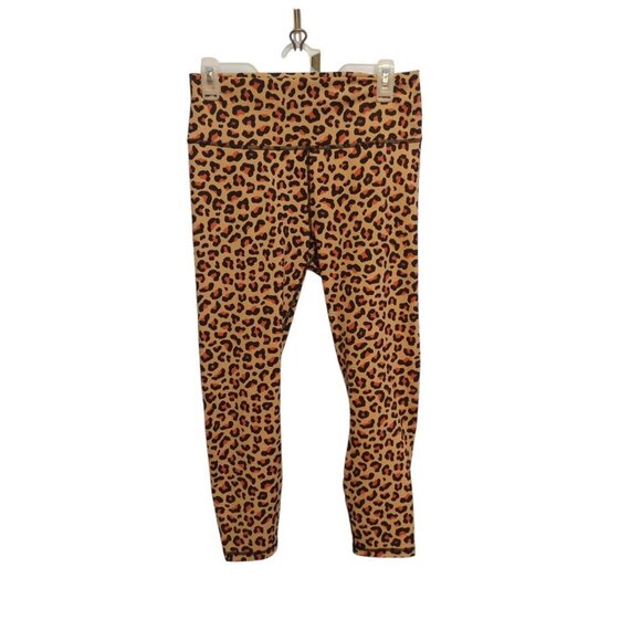 Fabletics High Waisted Printed Power hold 7/8 Animal Print Giraffe NWT Leggings - Picture 1 of 11